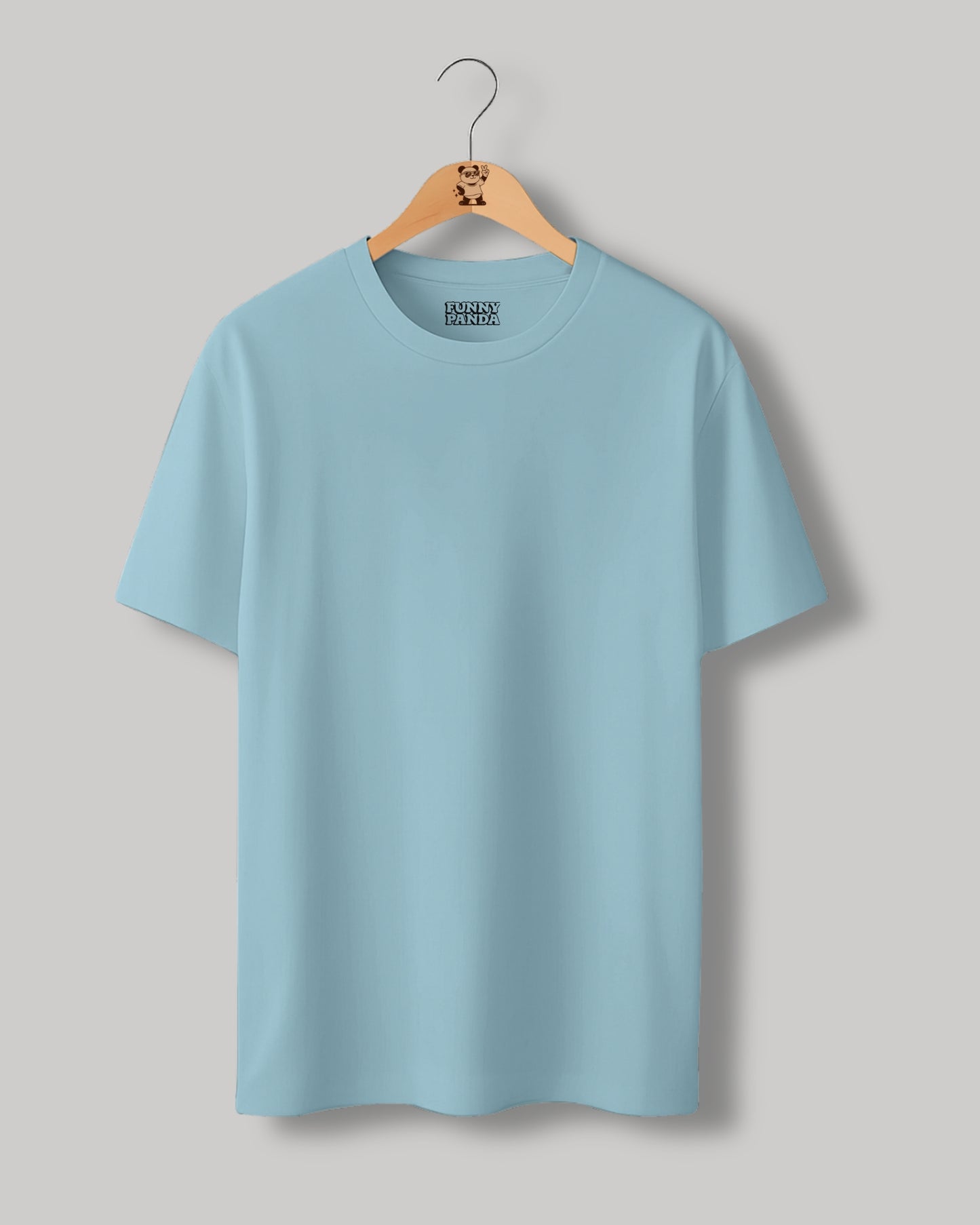 CLASSIC FIT BABY BLUE PLAIN UNISEX T-SHIRT