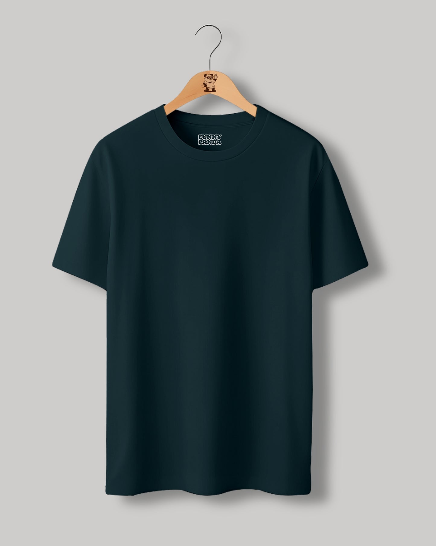 CLASSIC FIT PETROL BLUE PLAIN UNISEX T-SHIRT