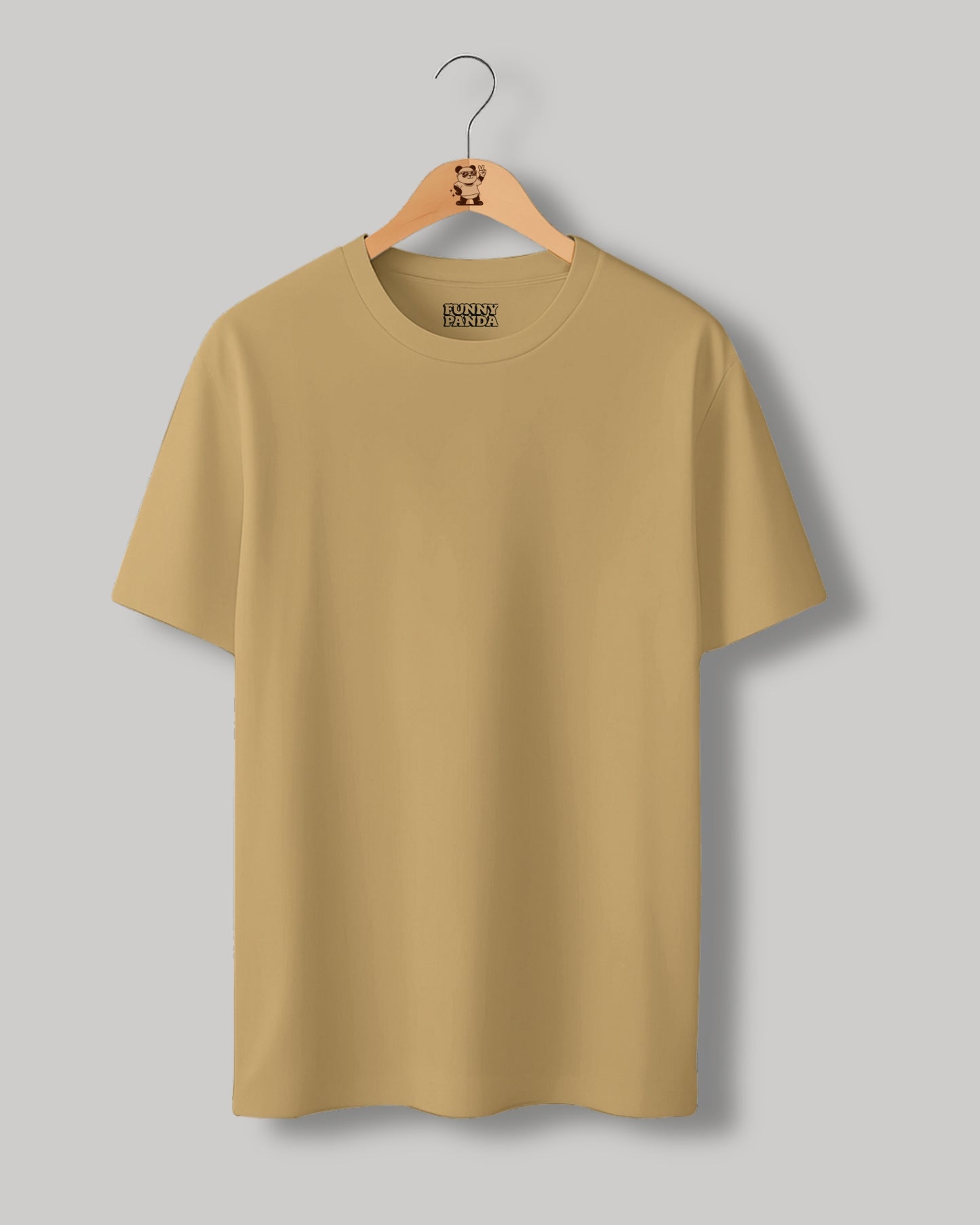 CLASSIC FIT YELLOW PLAIN UNISEX T-SHIRT