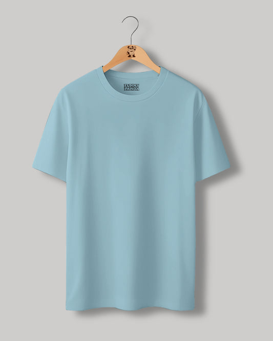 CLASSIC FIT BABY BLUE PLAIN UNISEX T-SHIRT