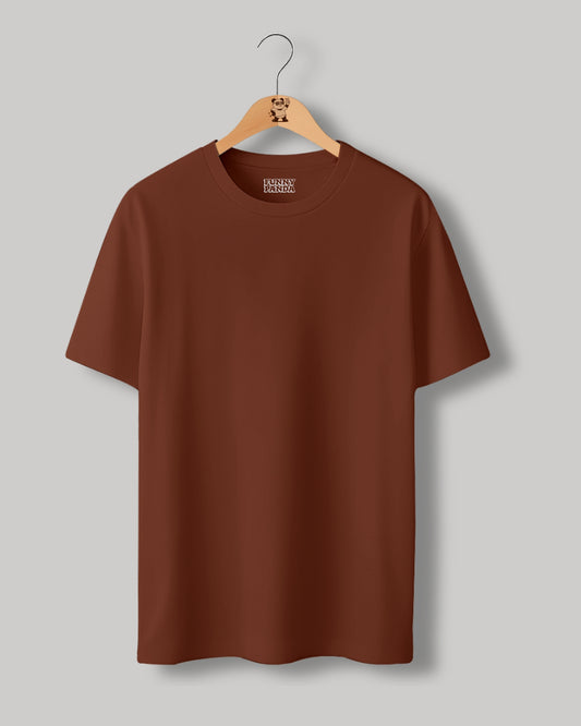 CLASSIC FIT COPPER PLAIN UNISEX T-SHIRT
