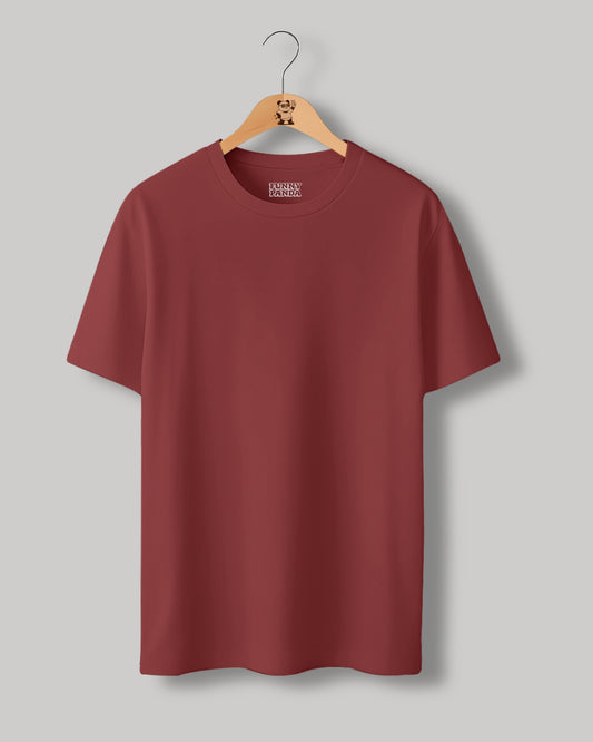 CLASSIC FIT CORAL PLAIN UNISEX T-SHIRT