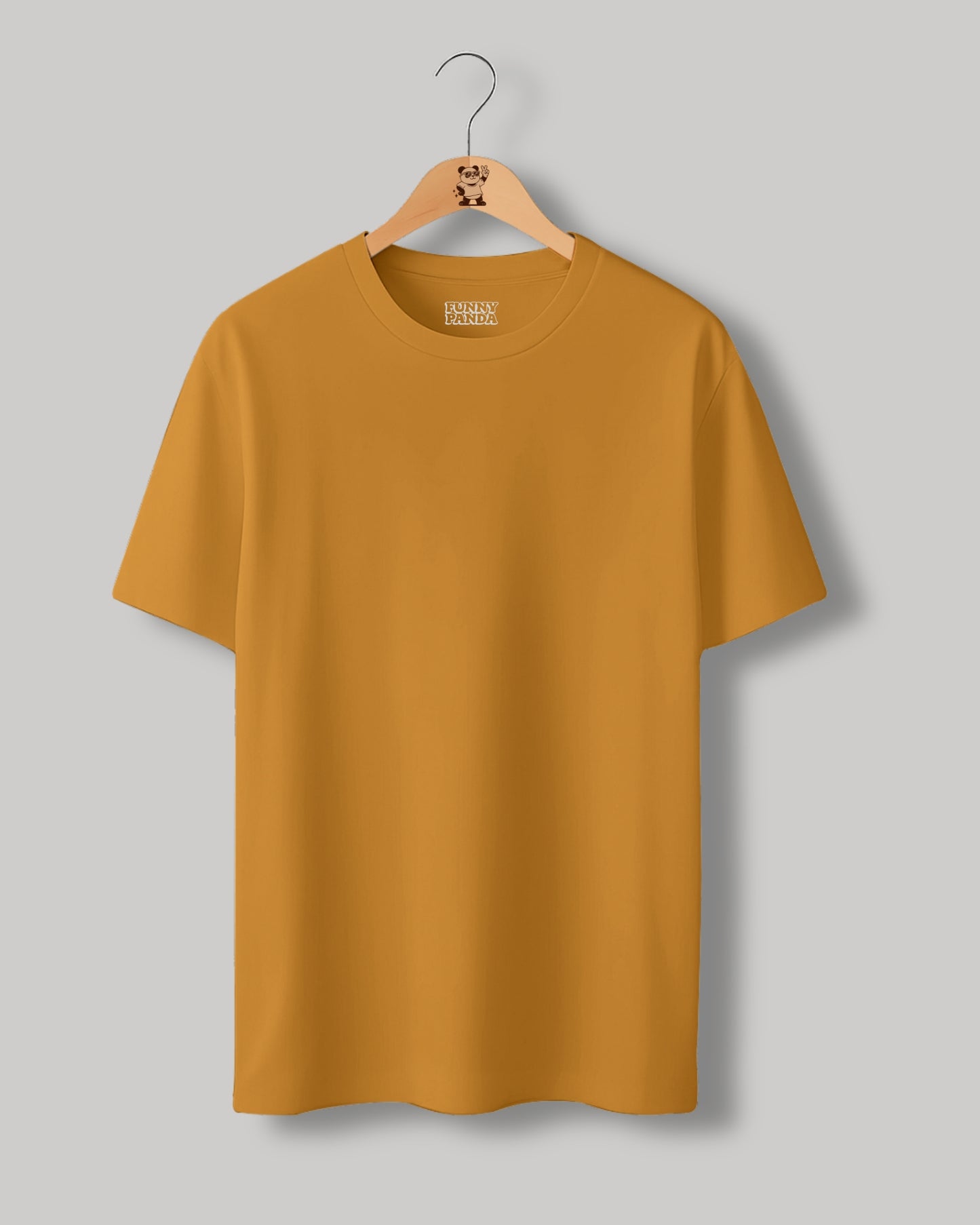 CLASSIC FIT GOLDEN YELLOW PLAIN UNISEX T-SHIRT