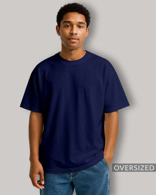 OVERSIZED ROYAL BLUE PLAIN TSHIRT