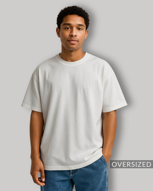 OVERSIZED WHITE PLAIN TSHIRT