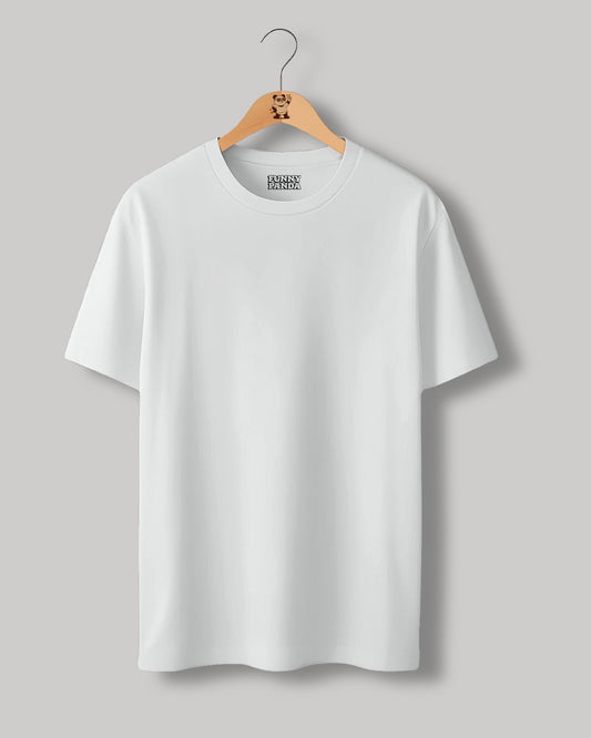 CLASSIC FIT WHITE PLAIN UNISEX T-SHIRT